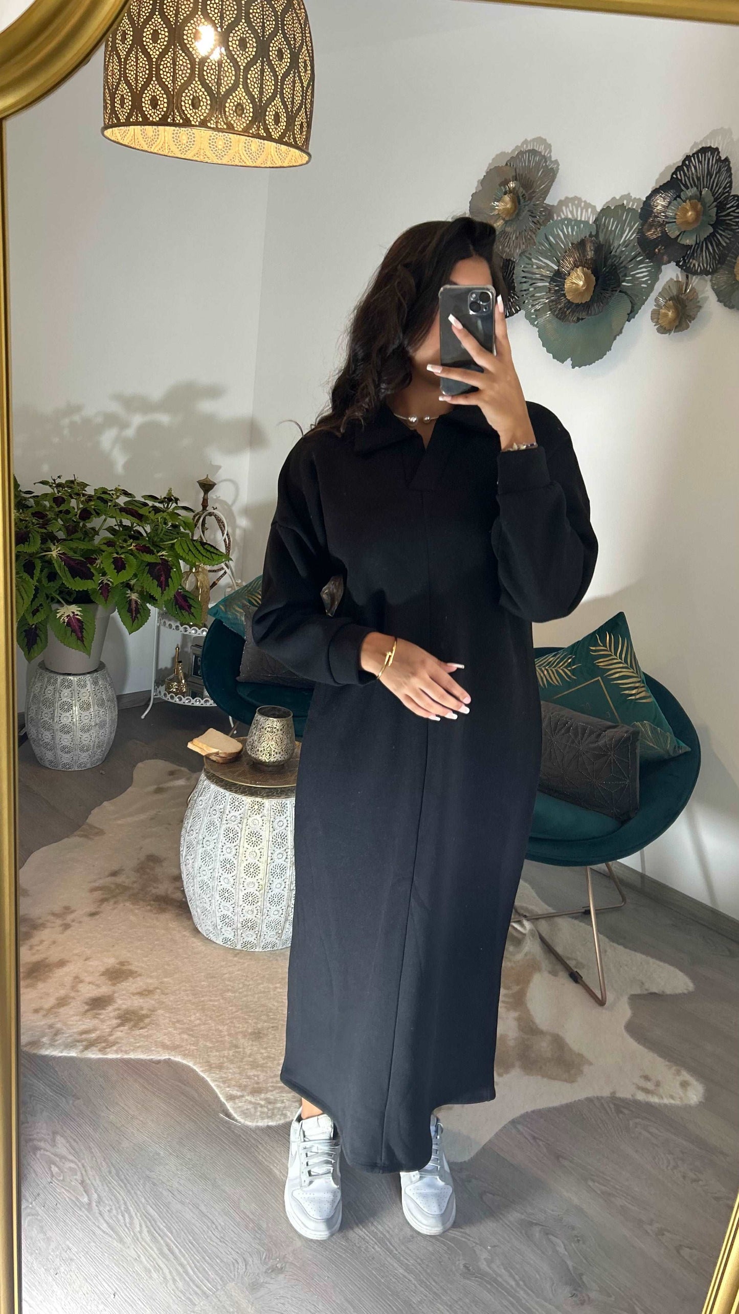 Robe Pull Femme Noir SABRINA